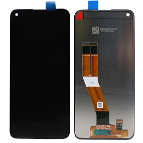 Дисплей для телефона Samsung M115F (M11) модуль Черный - Оригинал