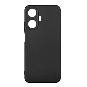 Силиконовый чехол Realme C55 с закрытой камерой черный