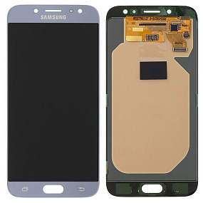 Дисплей для телефона Samsung J730F (J7 2017) в сборе с тачскрином Серебристо-Синий - Оригинал