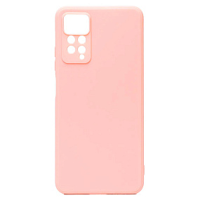 Силиконовый чехол Xiaomi Redmi Note 11 Pro/11 Pro 5G/12 Pro 4G с закрытой камерой светло-розовый