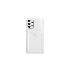 Силиконовый чехол для Samsung A135 Galaxy A13 4G с визитницей прозрачный