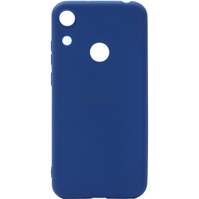 Силиконовый чехол Honor 8A/8A Pro/Y6 2019 матовый blue